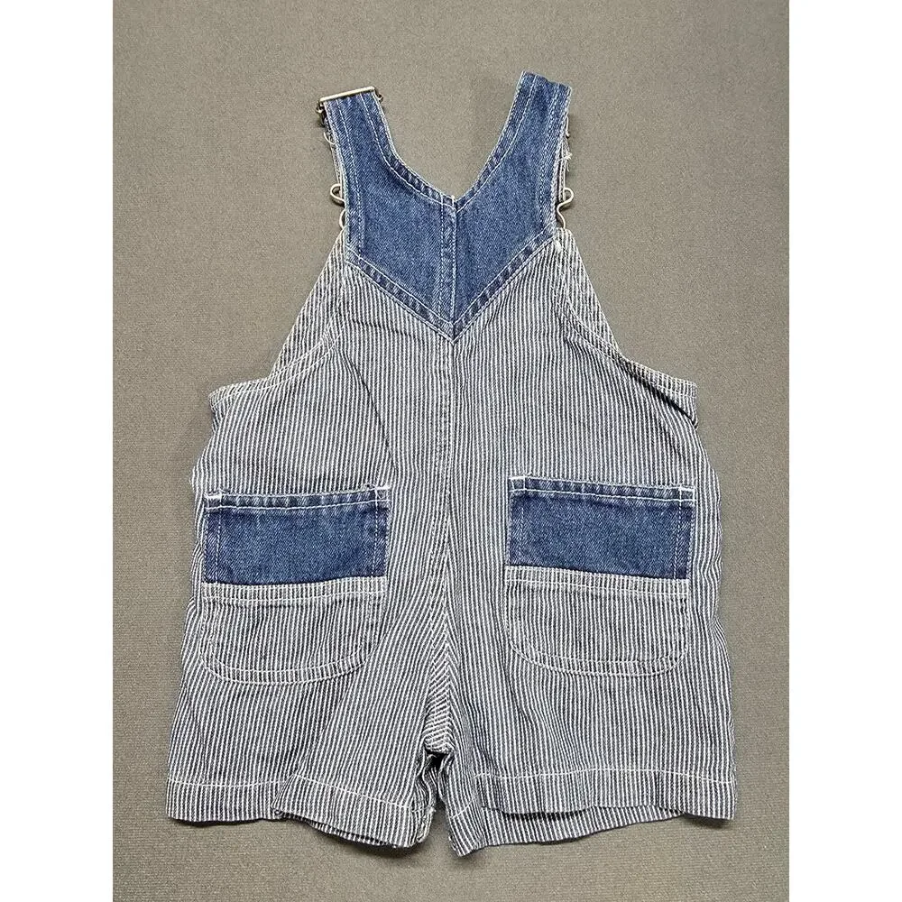 Vintage Baby 3-6 Months Overalls Pacific Railway Railroad Train Classic Patches